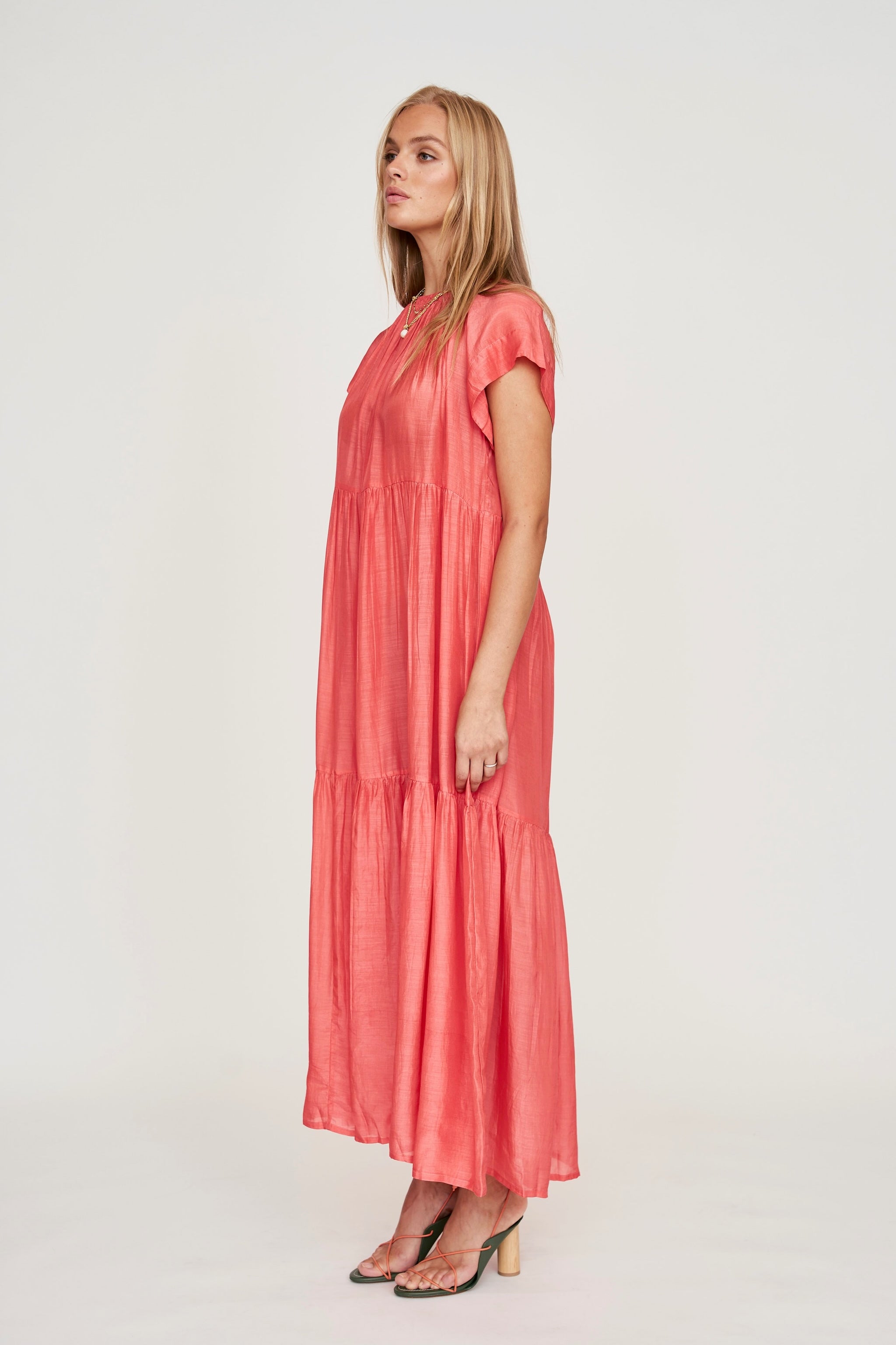 Maxi Dress in Coral