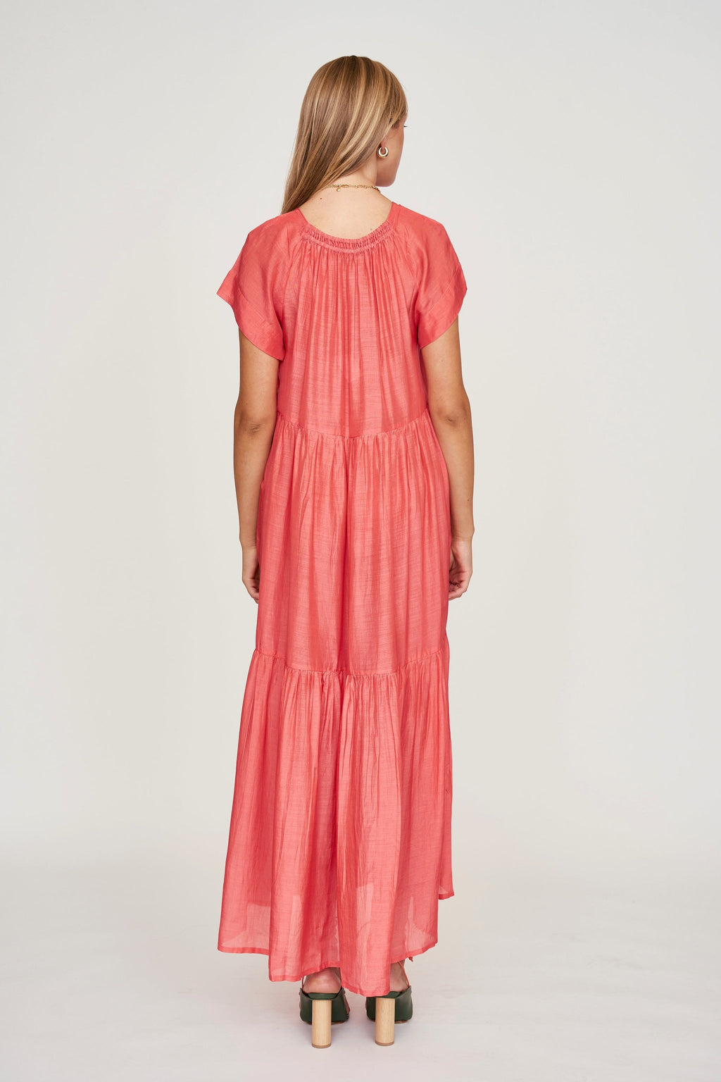 Maxi Dress in Coral