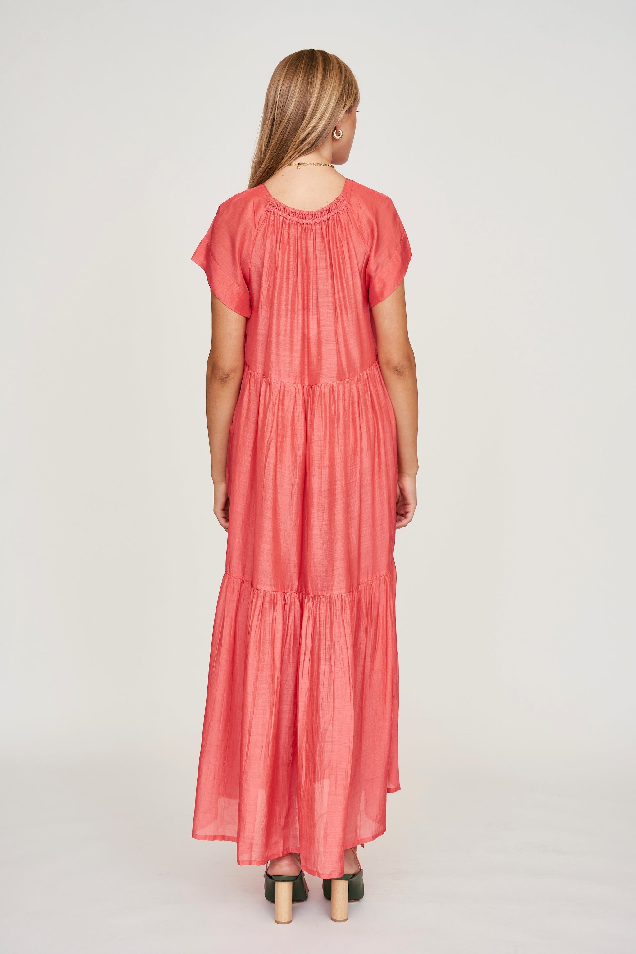 Maxi Dress in Coral