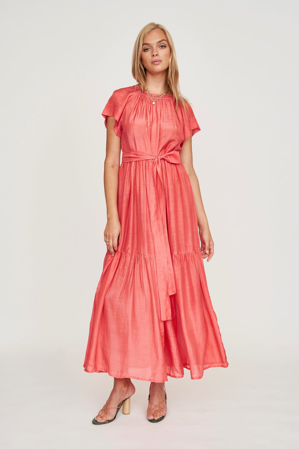 Maxi Dress in Coral