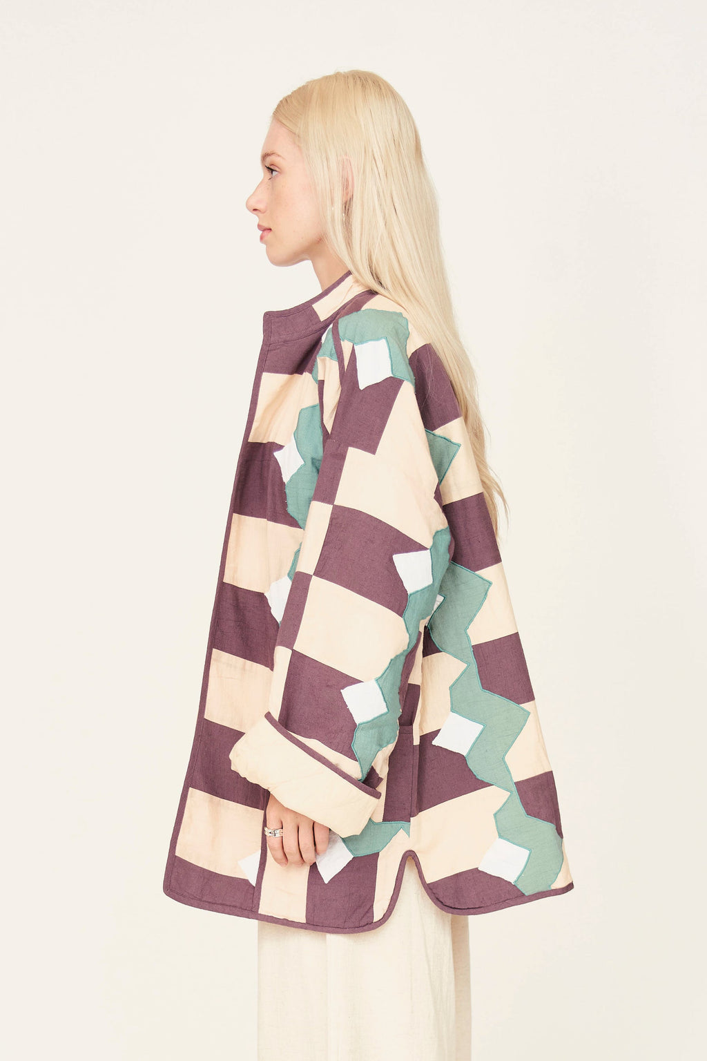 Jacket in Plum Origami
