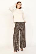 Pant in Navy Lilypad
