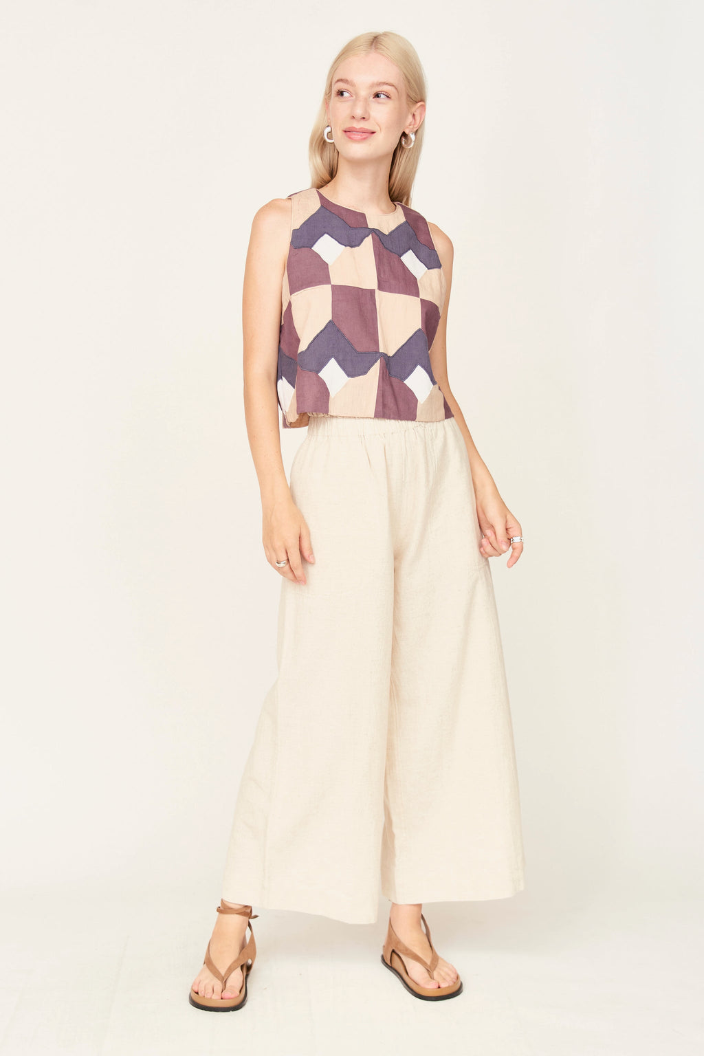 Tank in Plum Origami