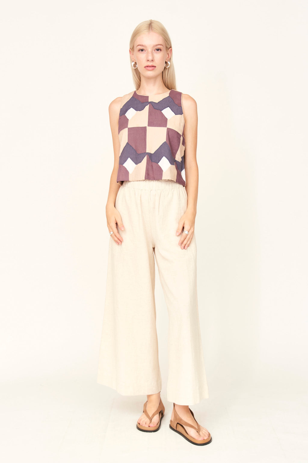 Tank in Plum Origami