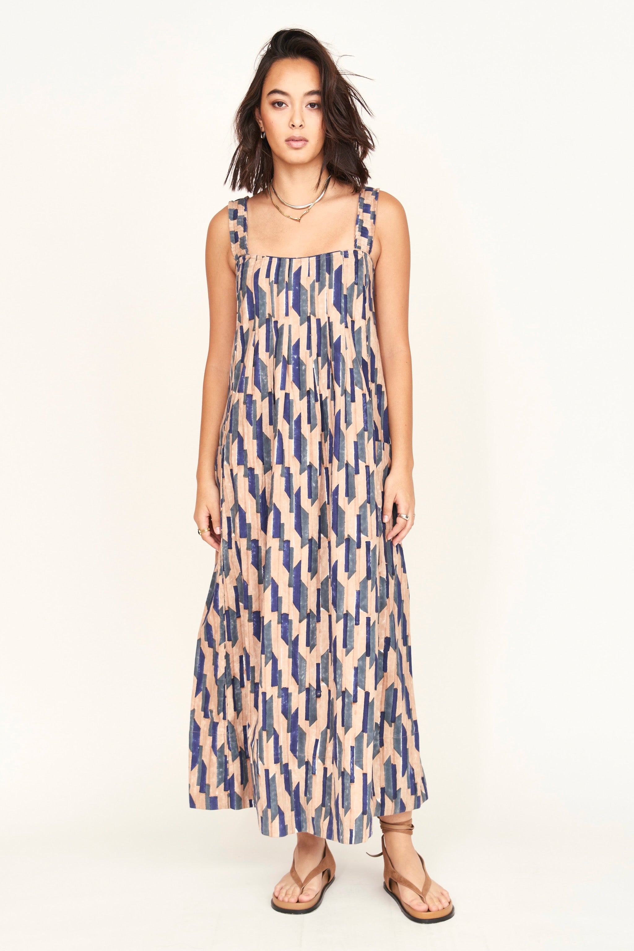 Cerulean Rainfall linen Dress