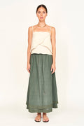 Skirt in Verde Fossil