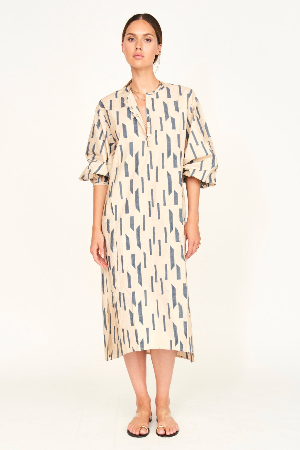 Caftan in Parchment Rainfall