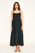 Soft V neckline Ankle length dress