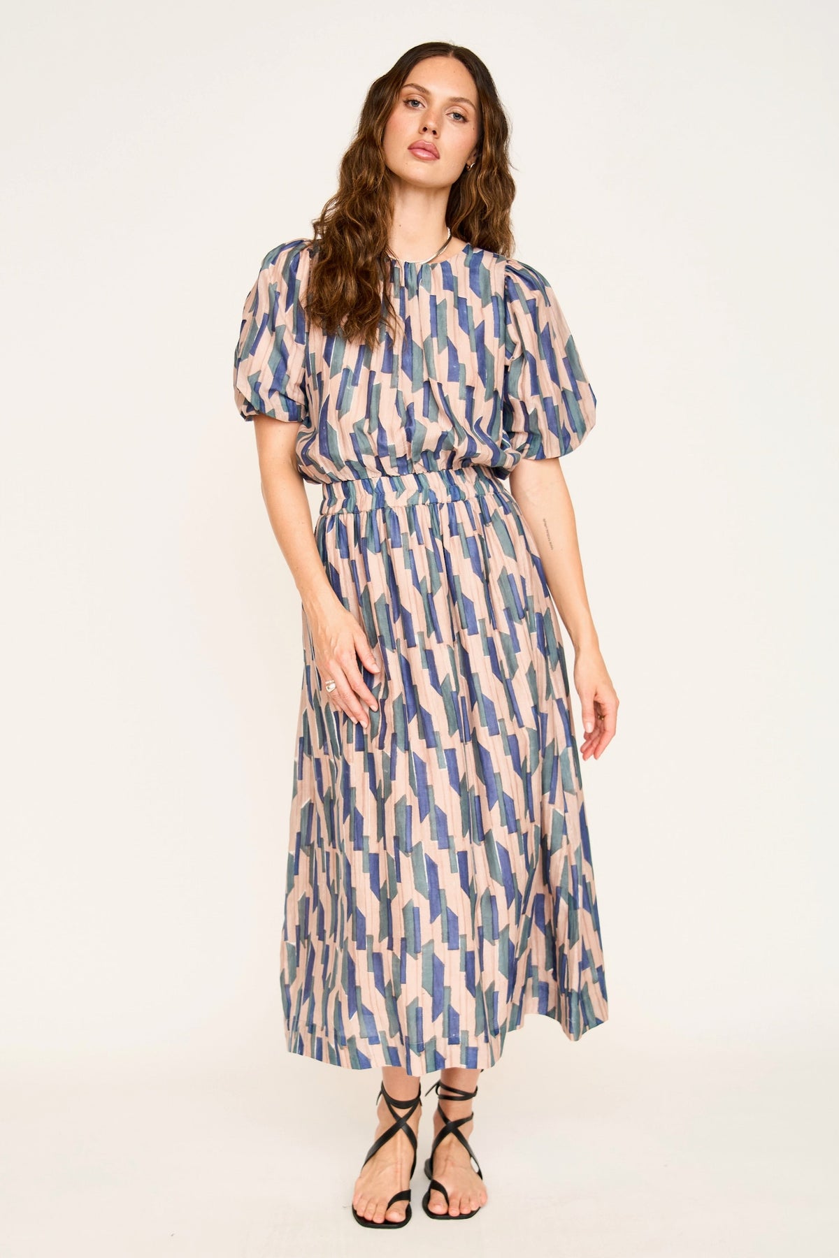 Skirt in Cerulean Rainfall