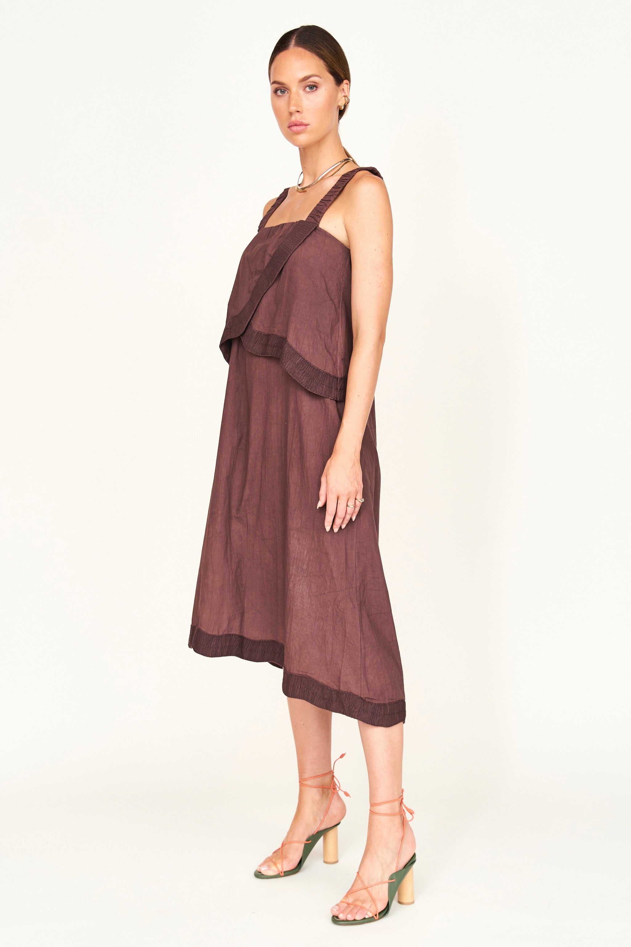 A-line midi dress