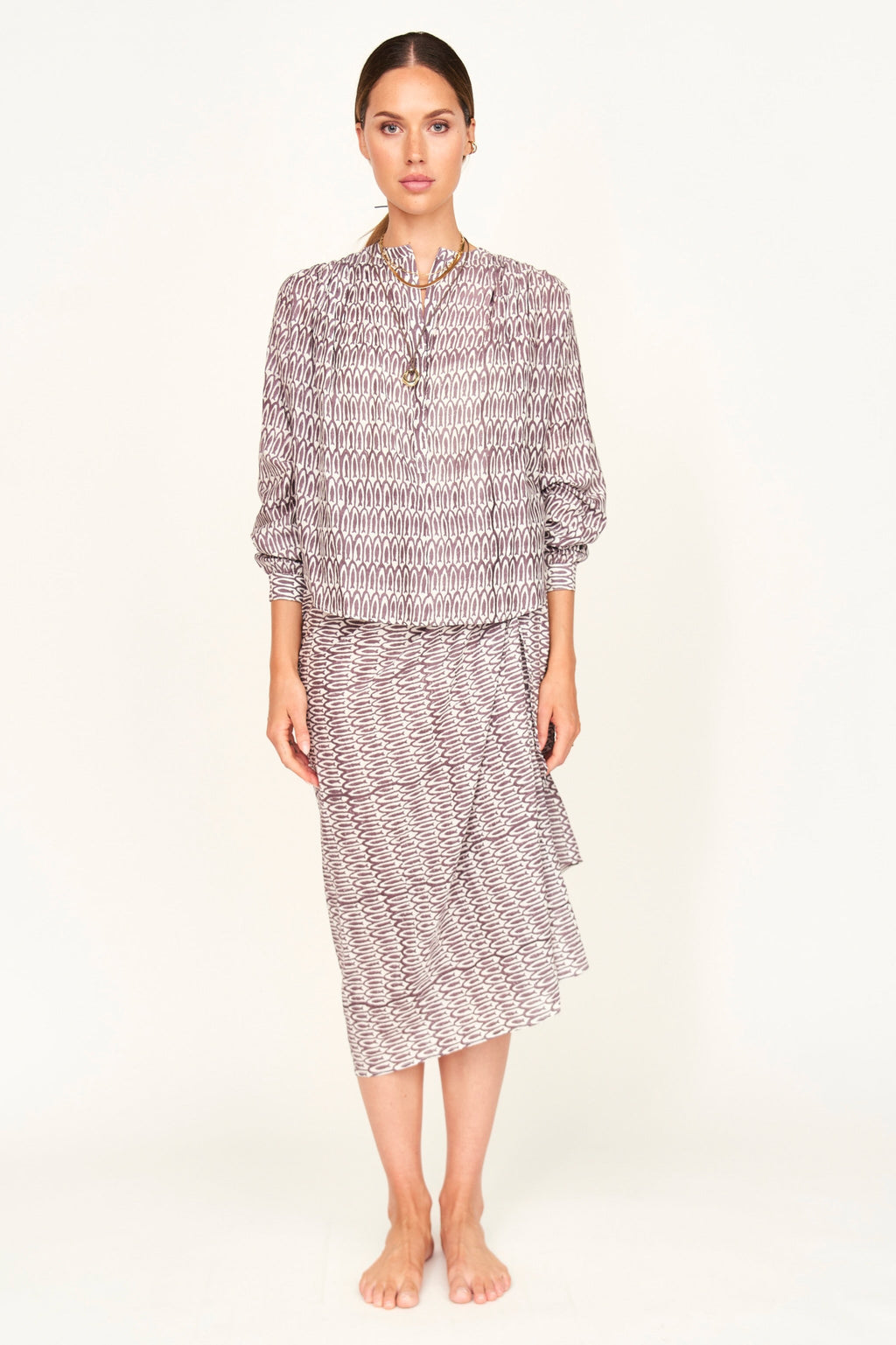 Light & airy long sleeved blouse
