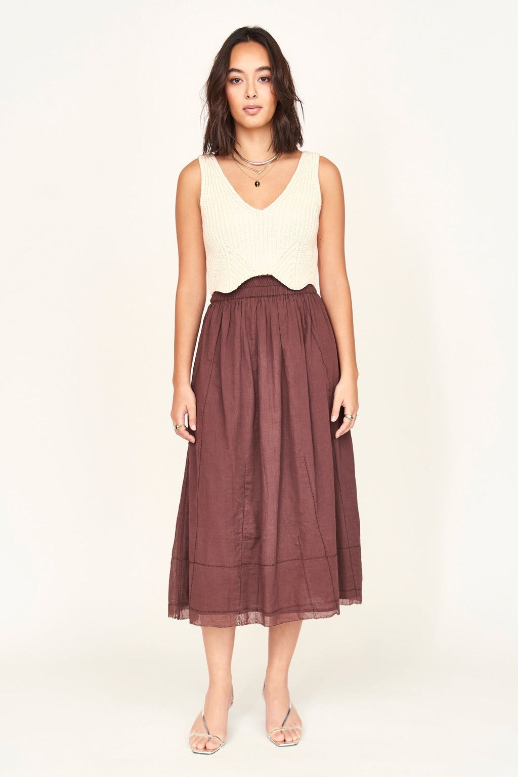 Gathered skirt