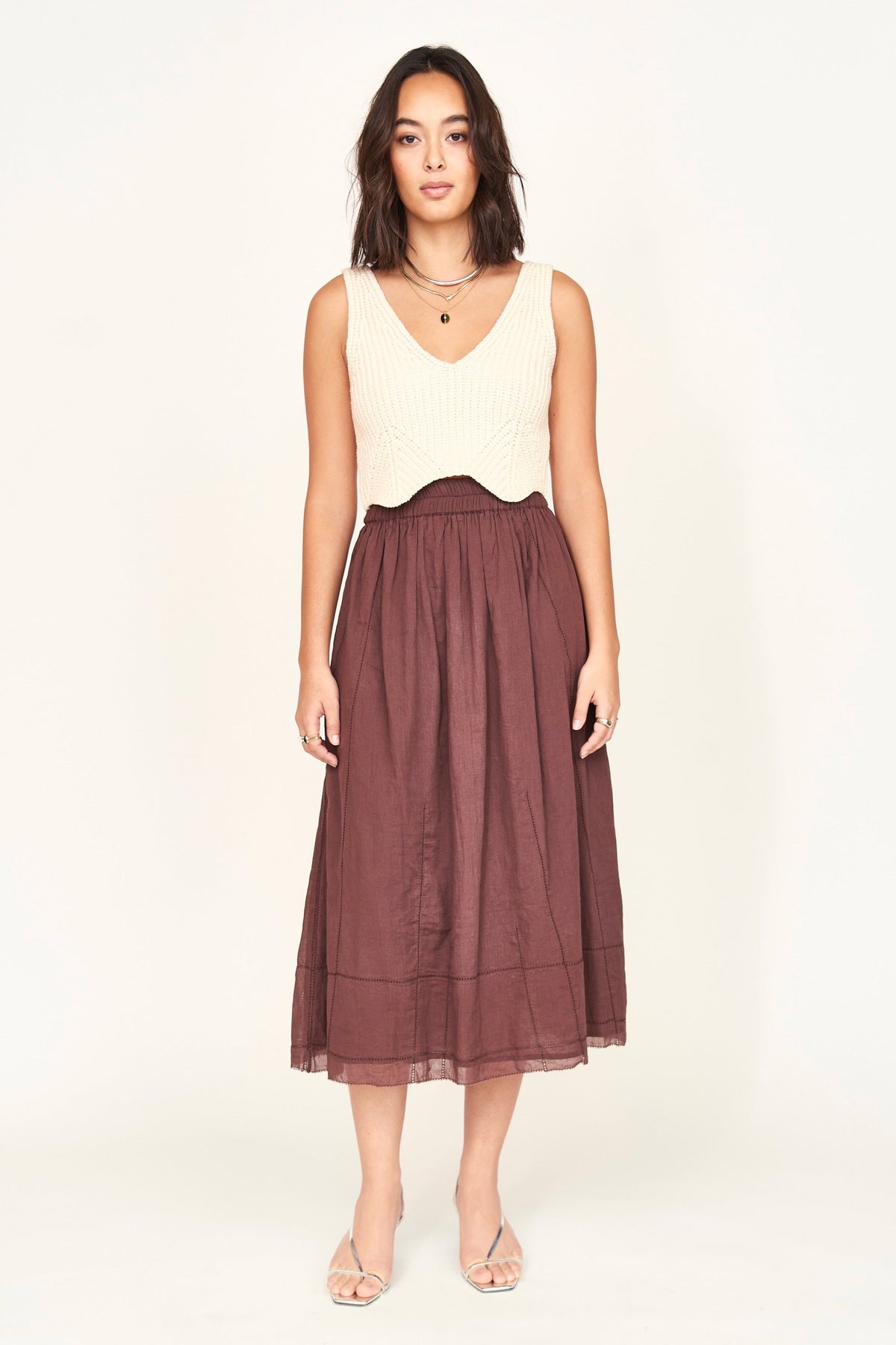 Gathered skirt