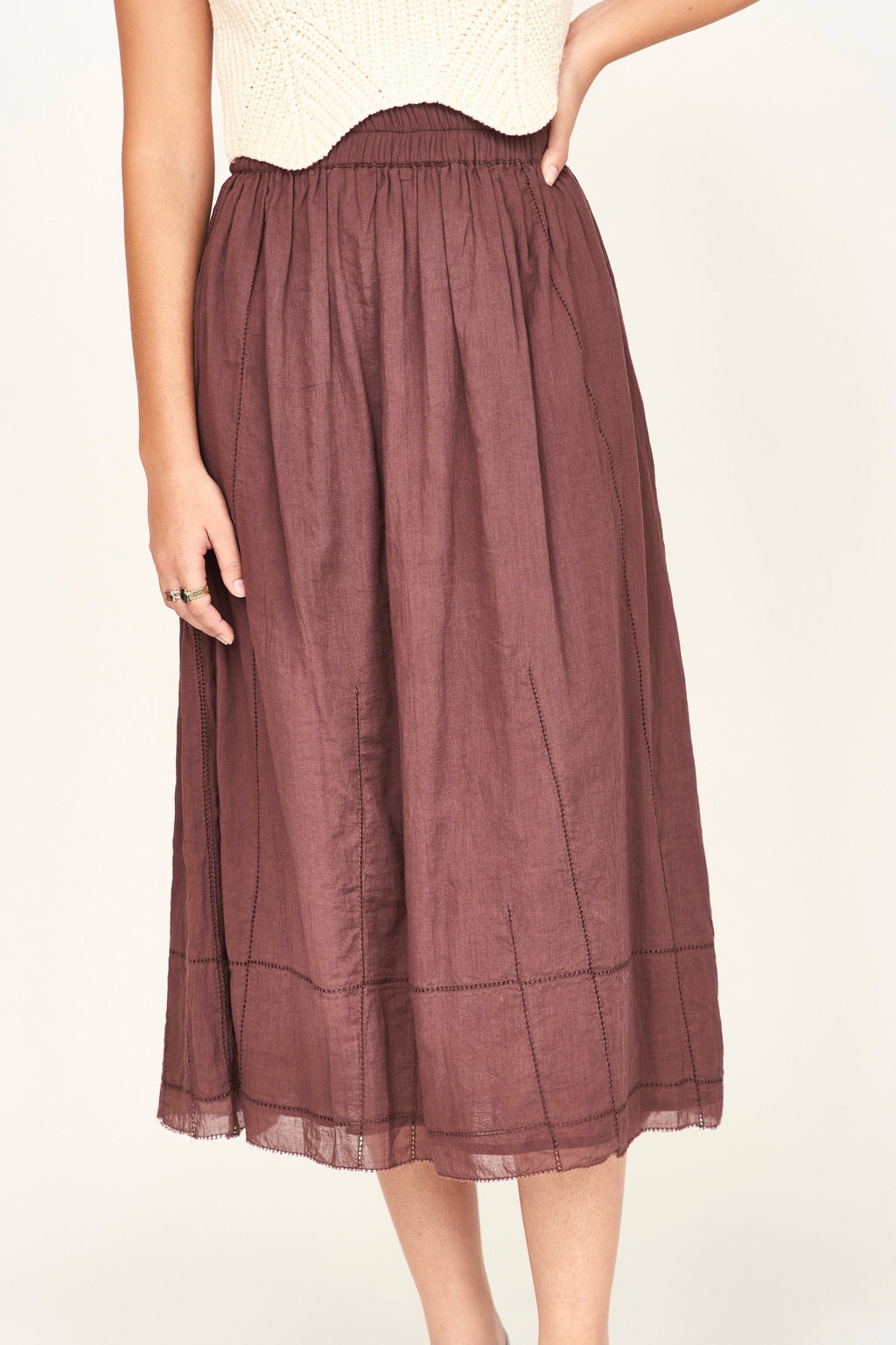 Gathered skirt