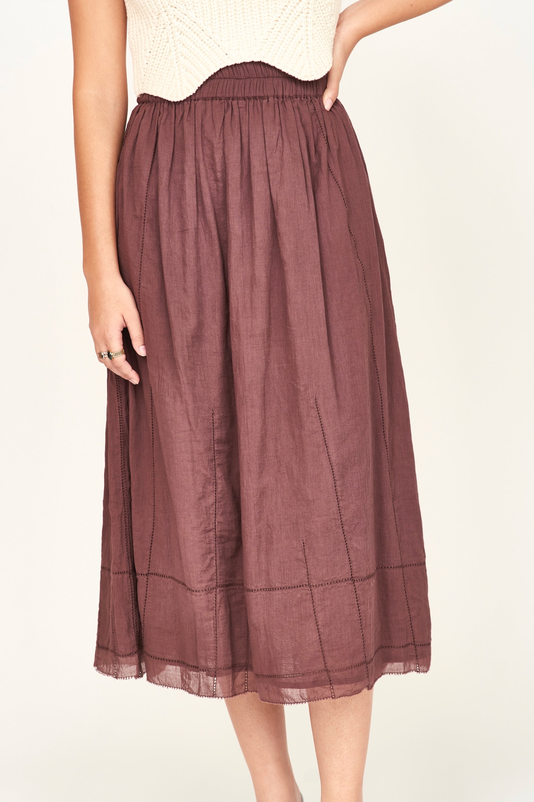 Gathered skirt