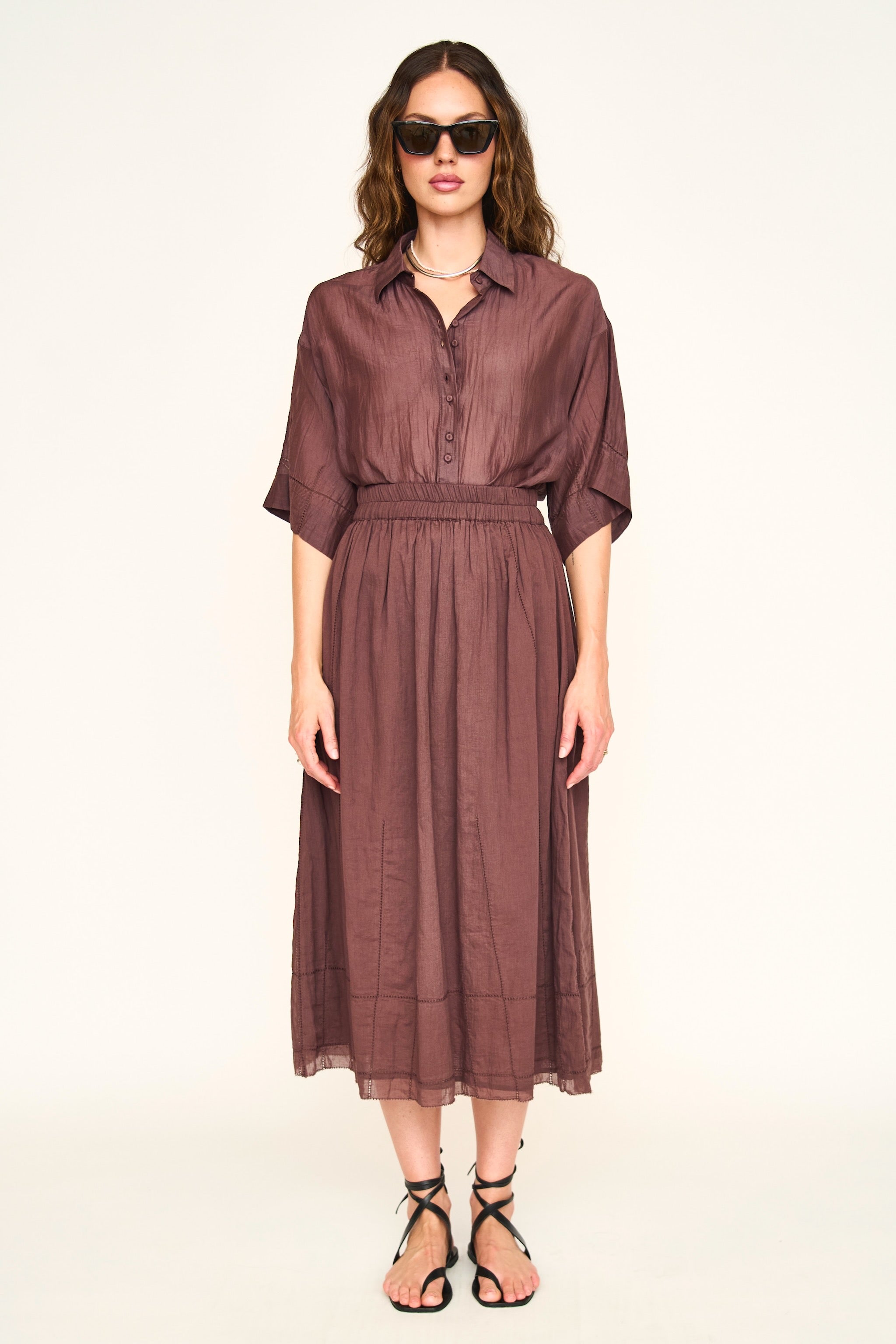 Gathered skirt