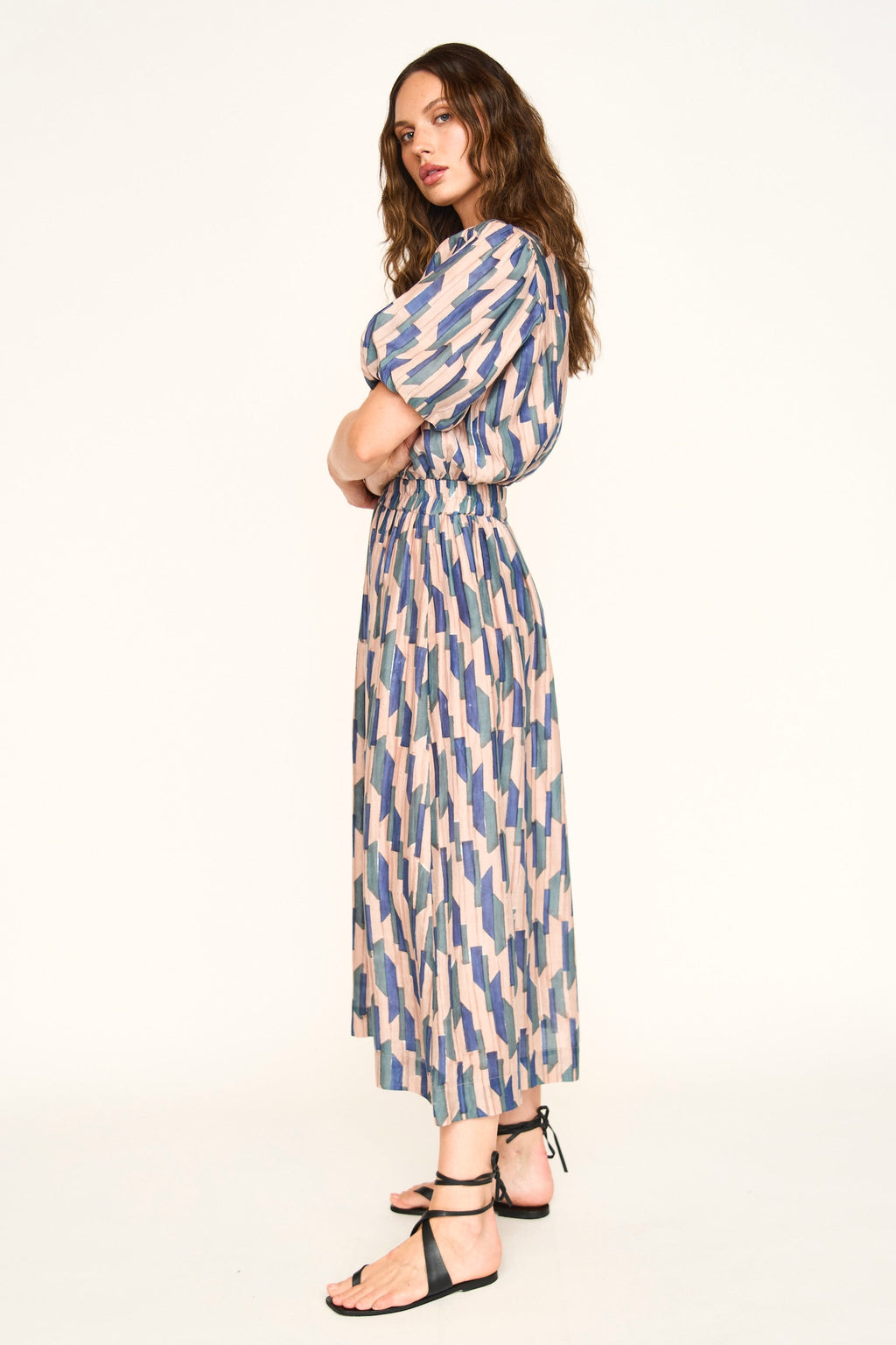 Skirt in Cerulean Rainfall