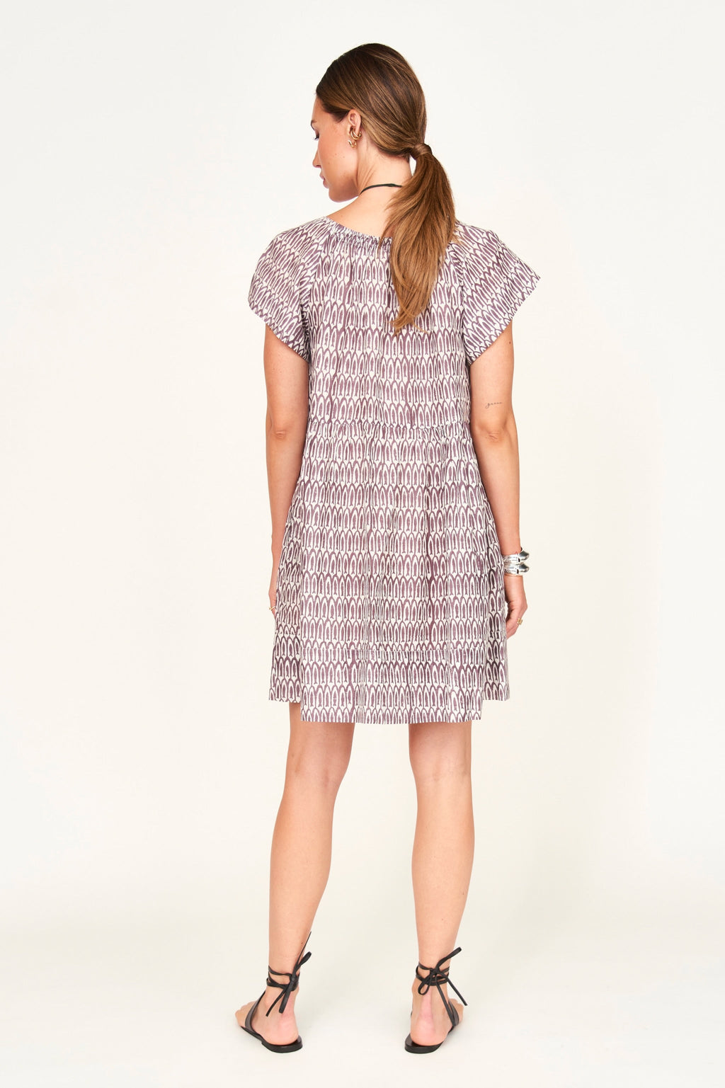 Tiered ankle length dress