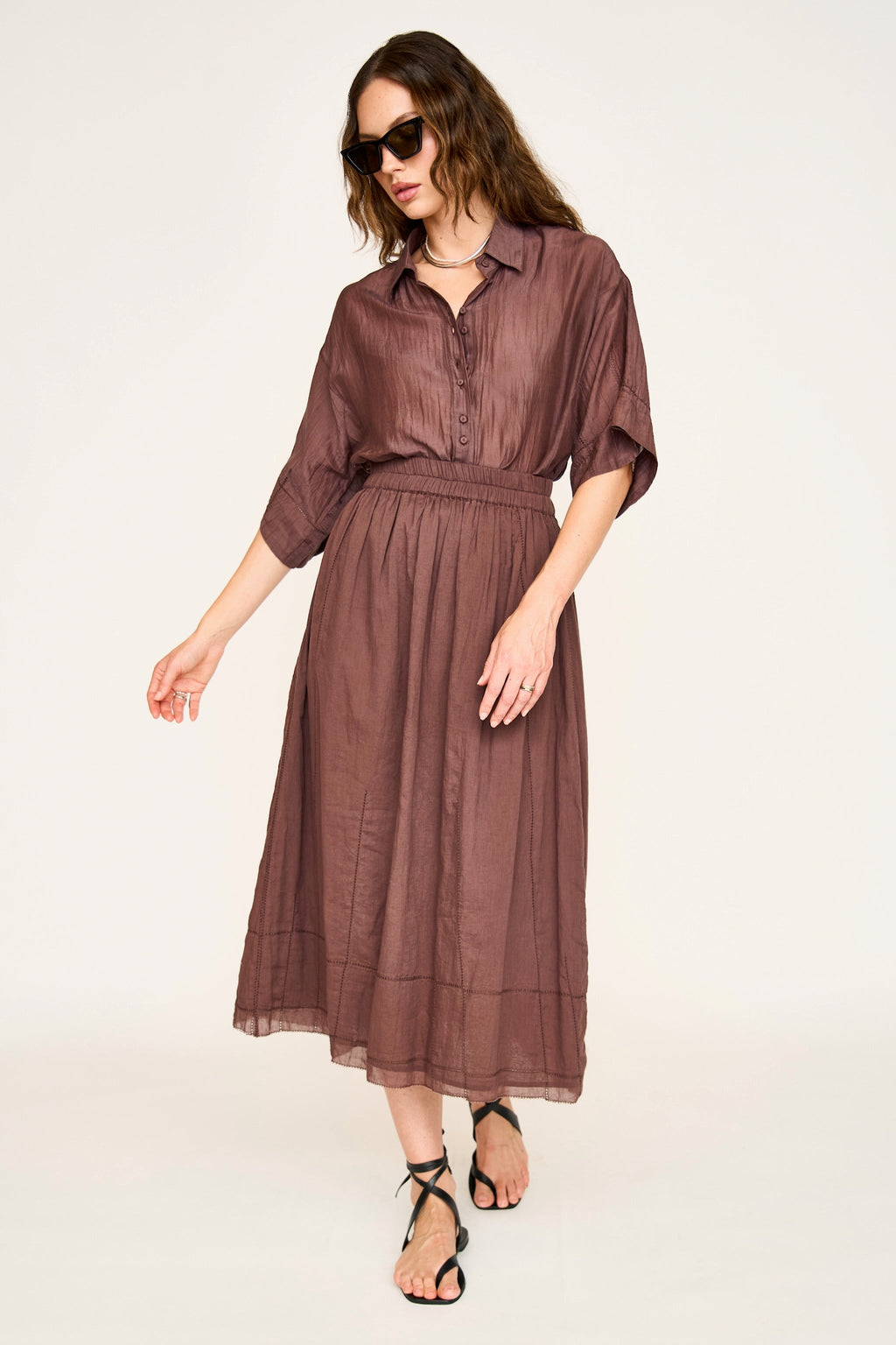 Gathered skirt