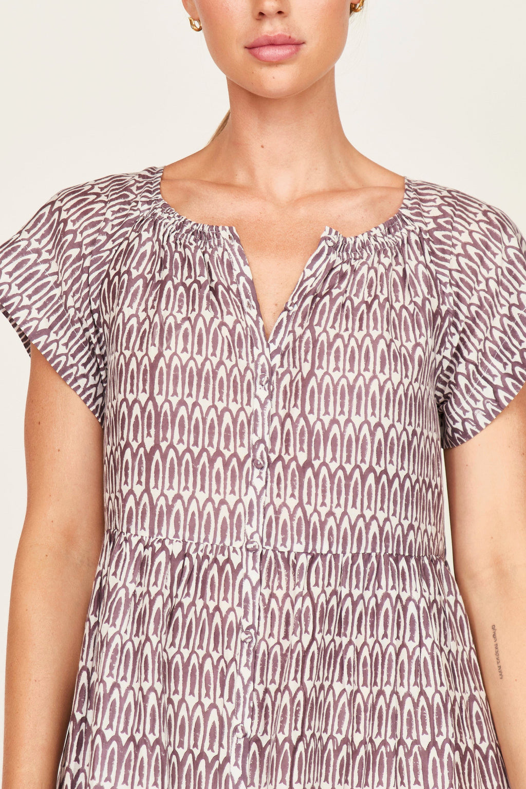 Tiered ankle length dress
