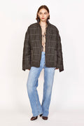 Quilted Jacket in Black Olive