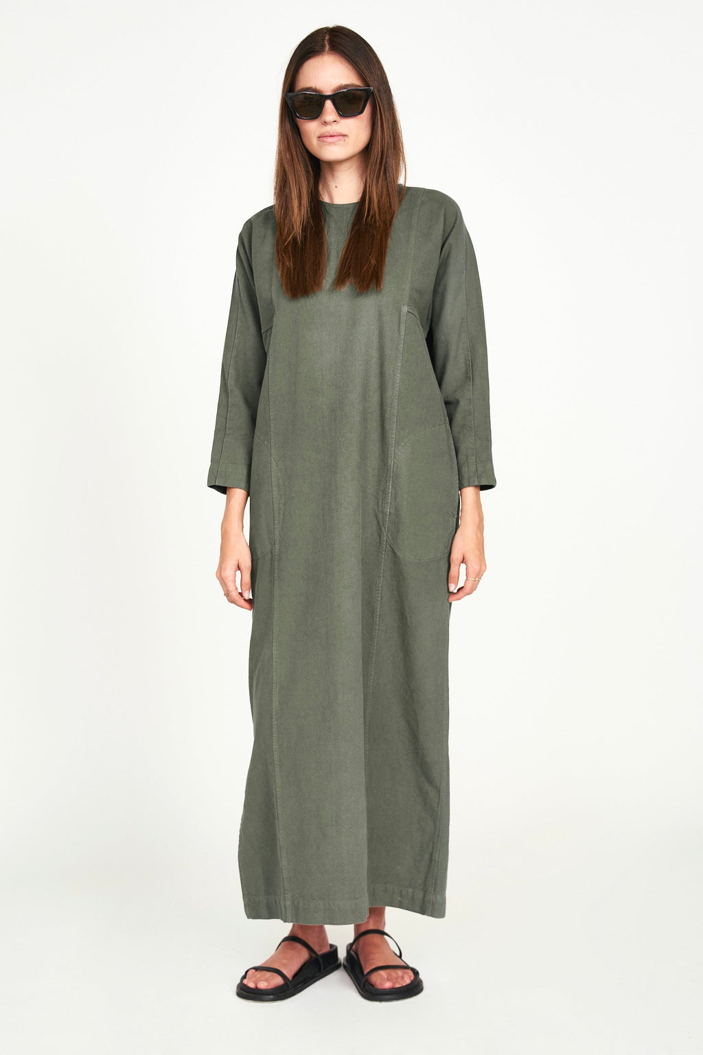 Canvas Dress in Turtle