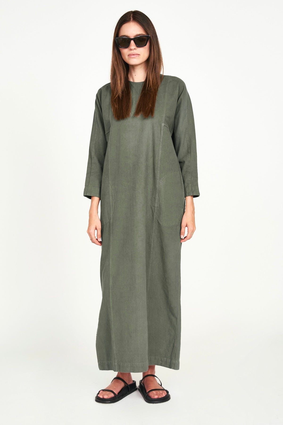 Canvas Dress in Turtle