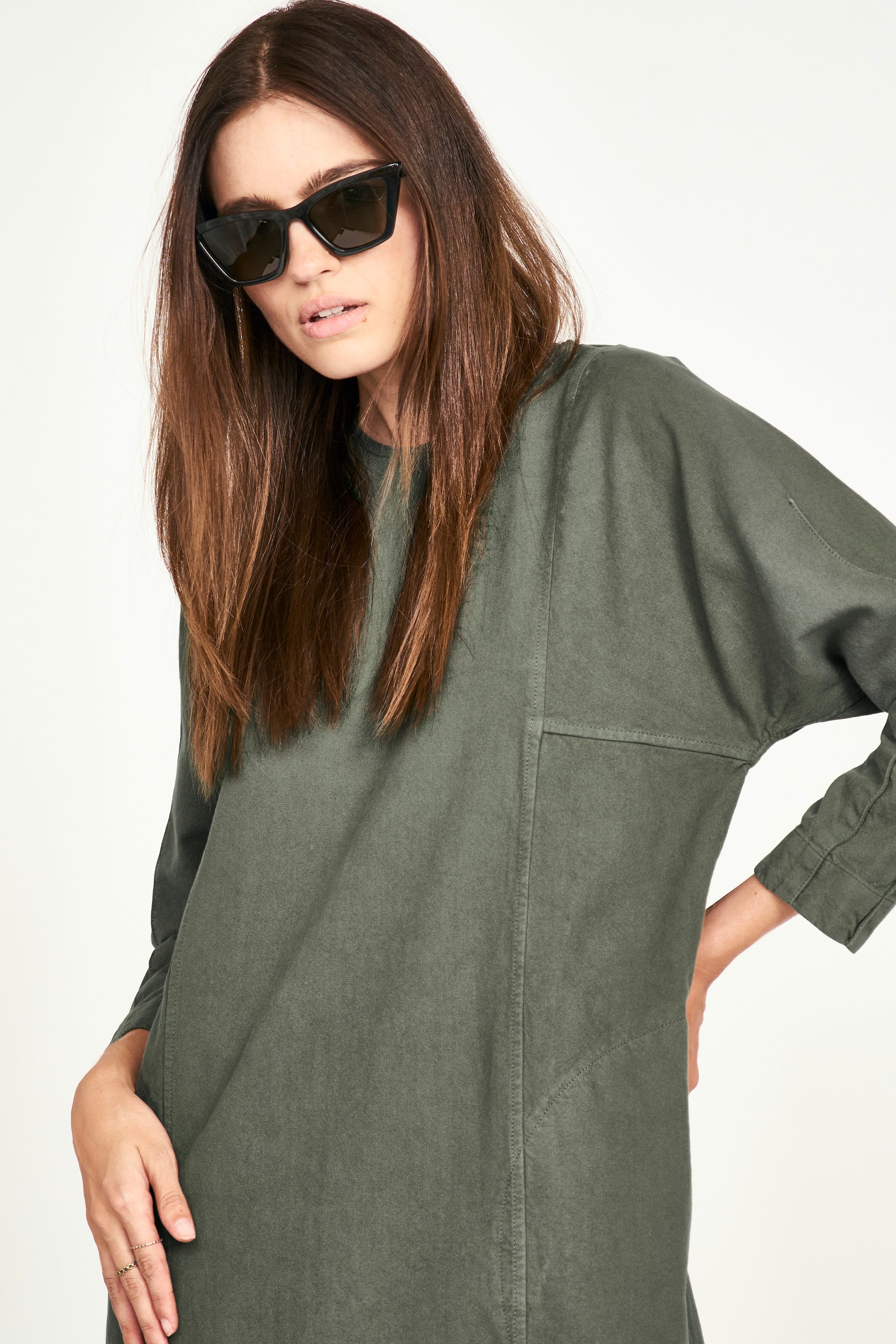 Canvas Dress in Turtle