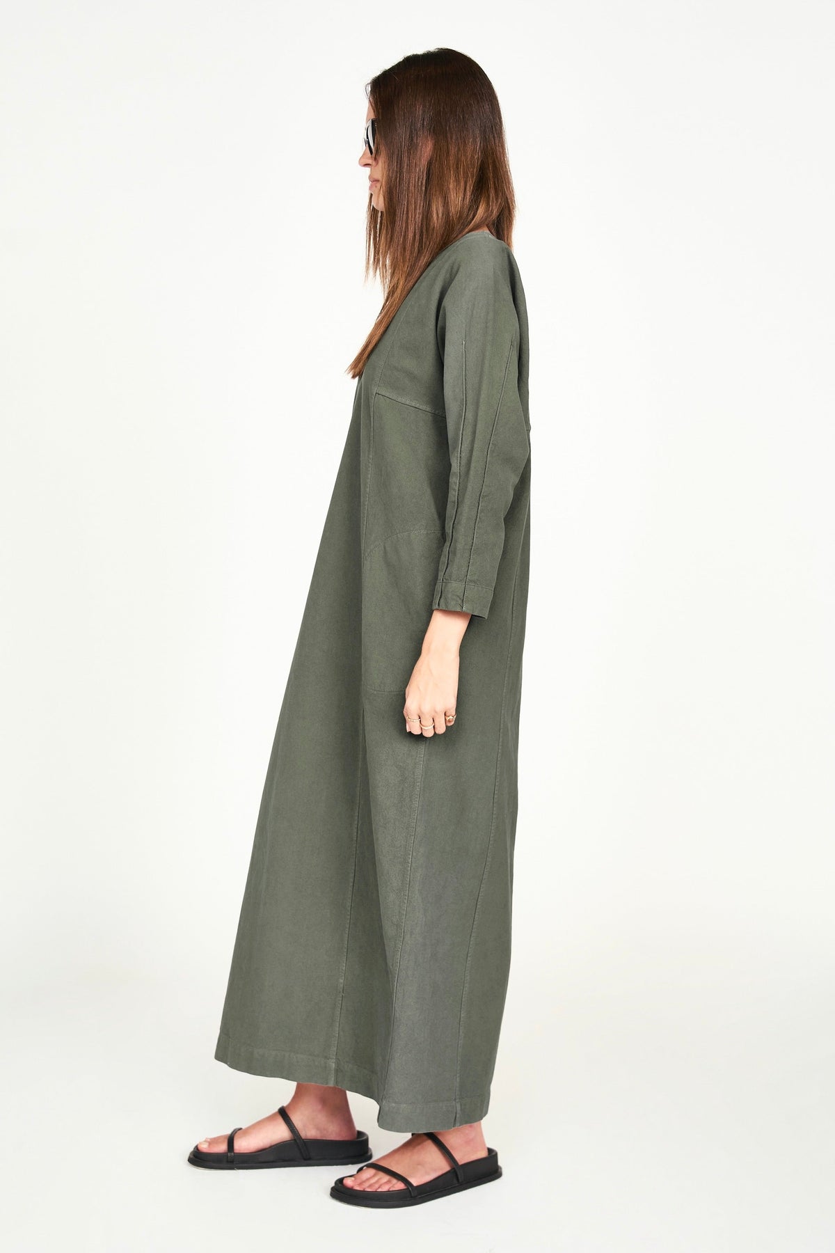 Canvas Dress in Turtle