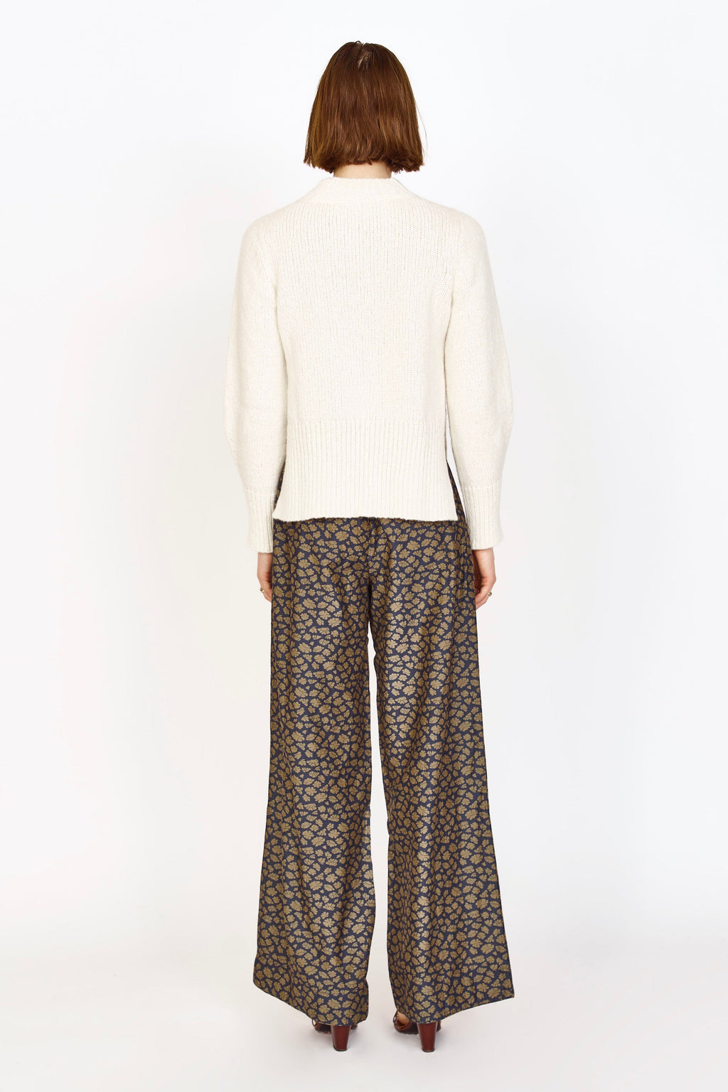 Open Side Pullover in Ivory