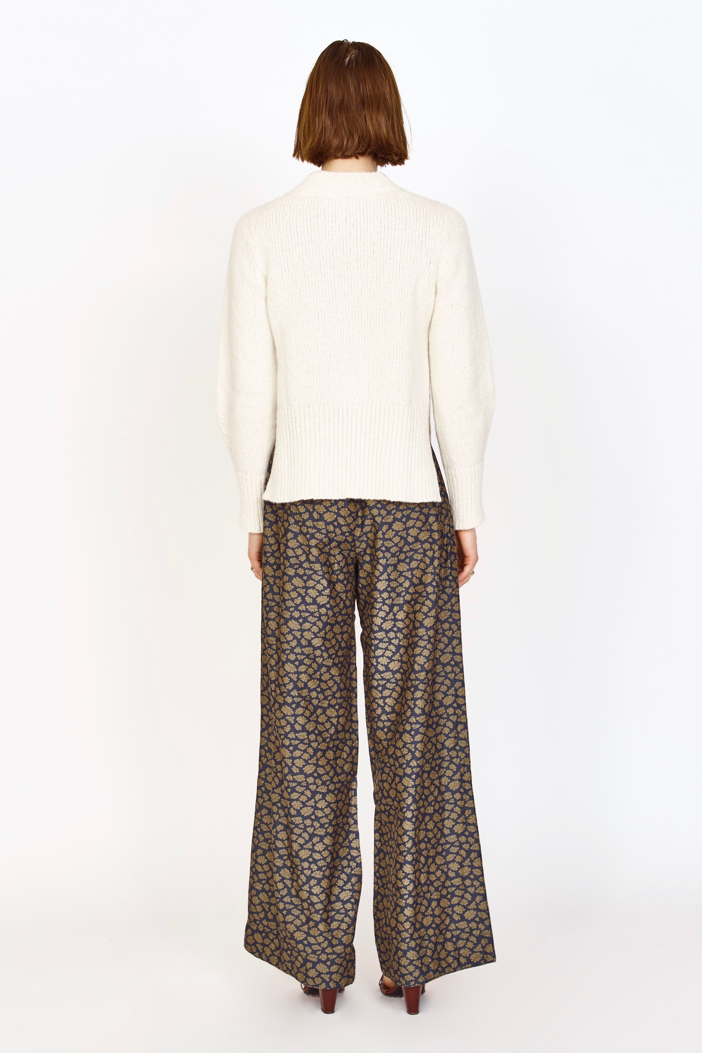 Open Side Pullover in Ivory