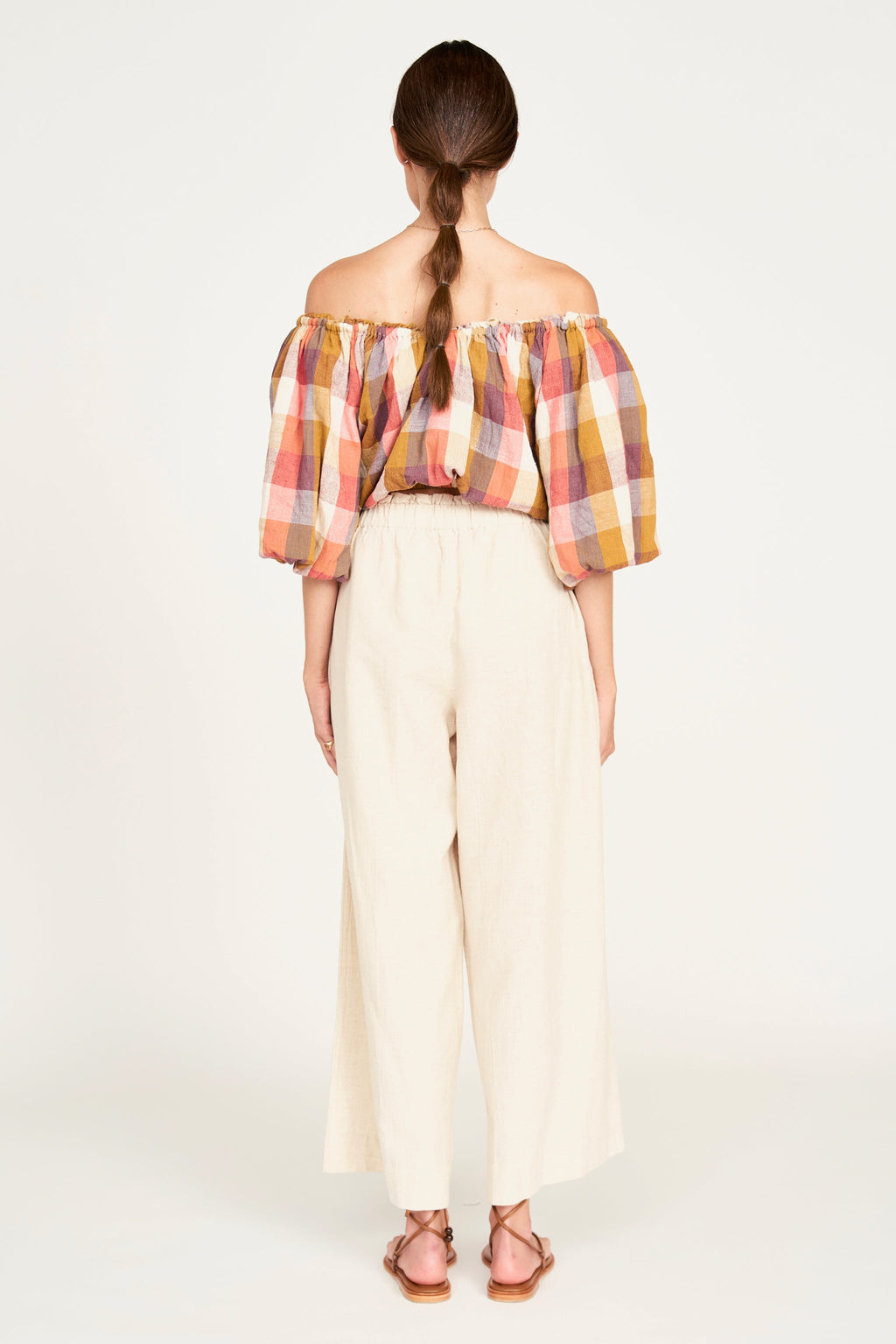 Top in Sunset Plaid