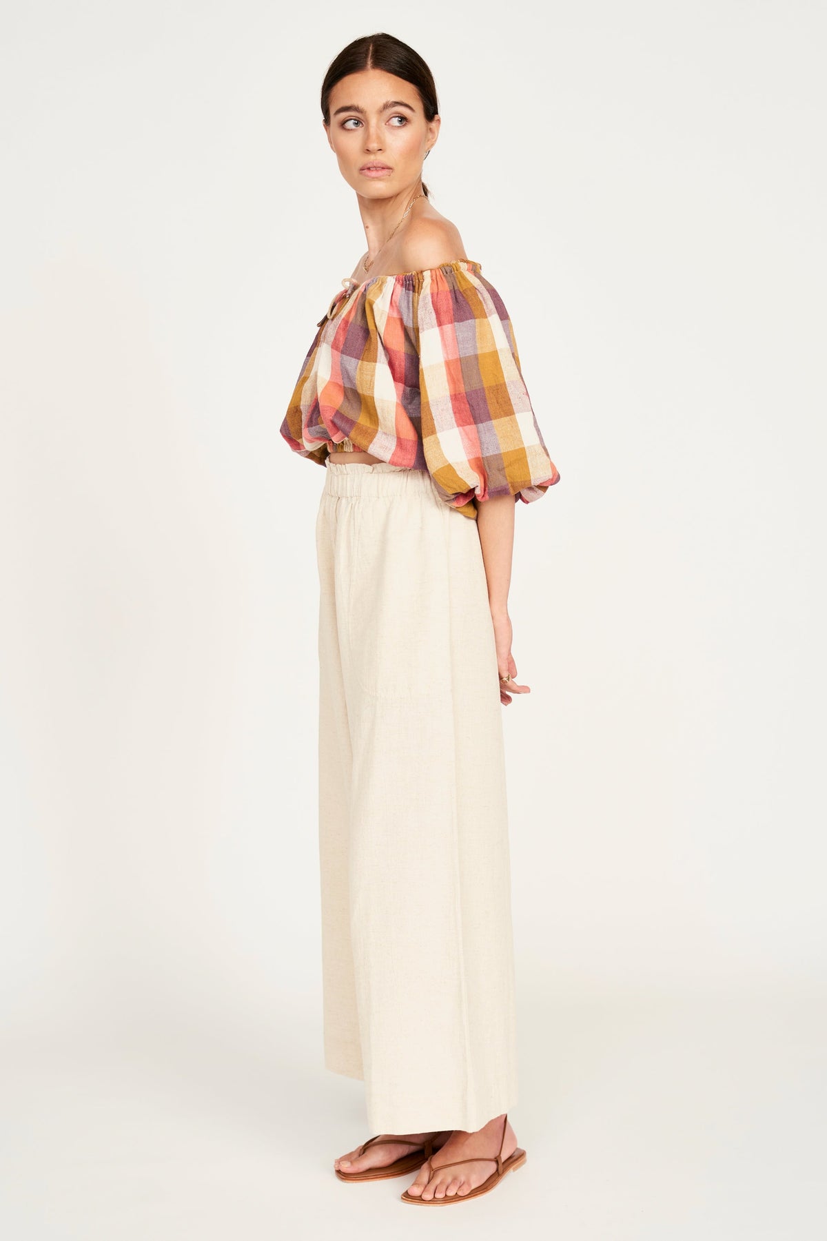 Top in Sunset Plaid