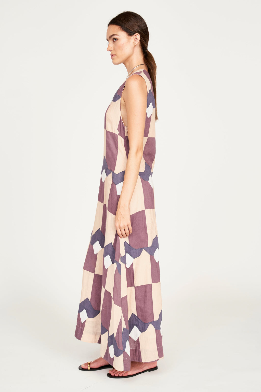 Dress in Plum Origami A-line