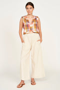Vest in Sunset Plaid