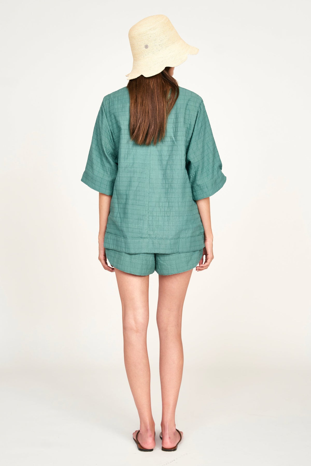 Top in Teal Stitch