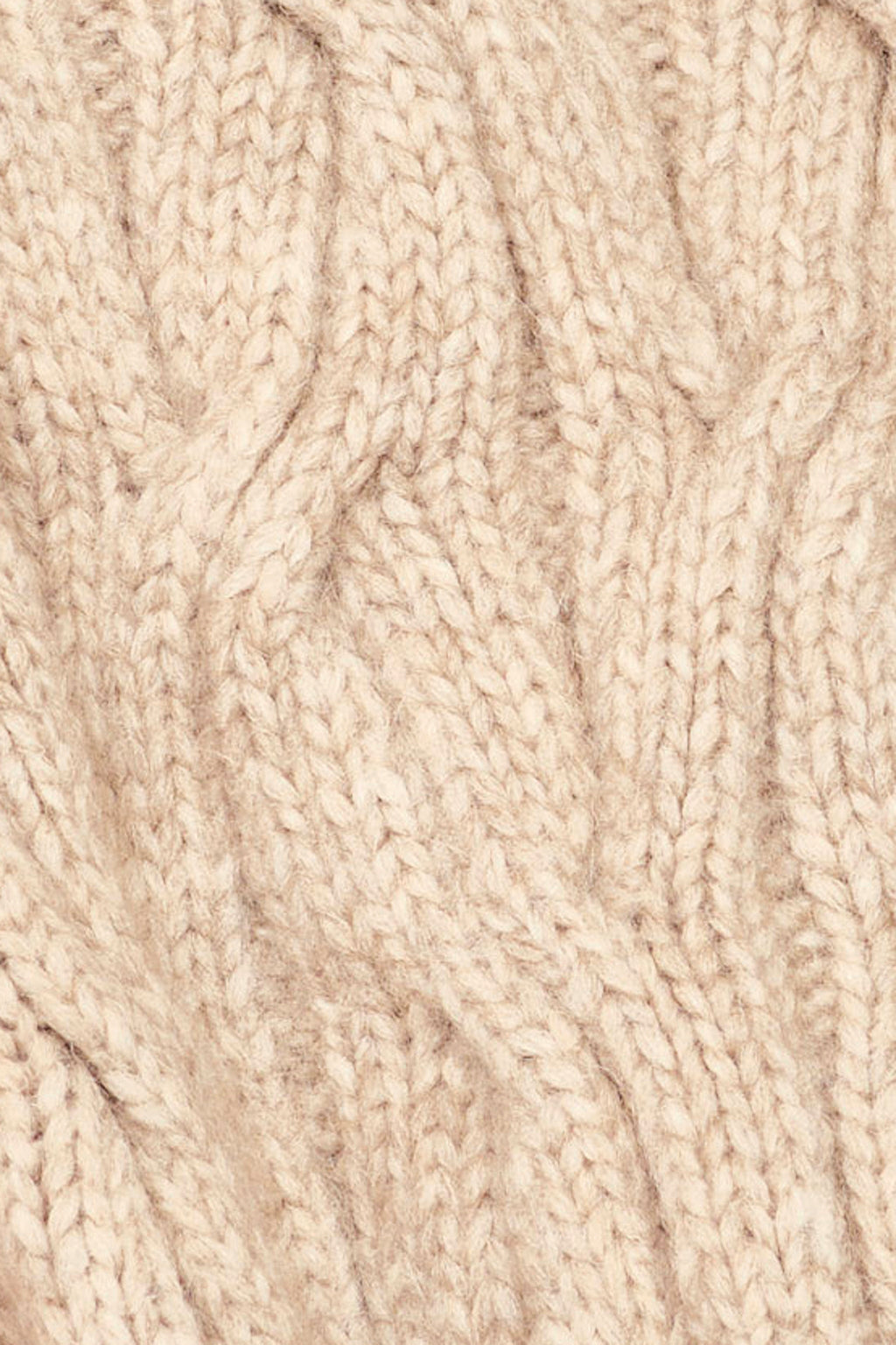 Hand Knit Sweater Vest in Camel