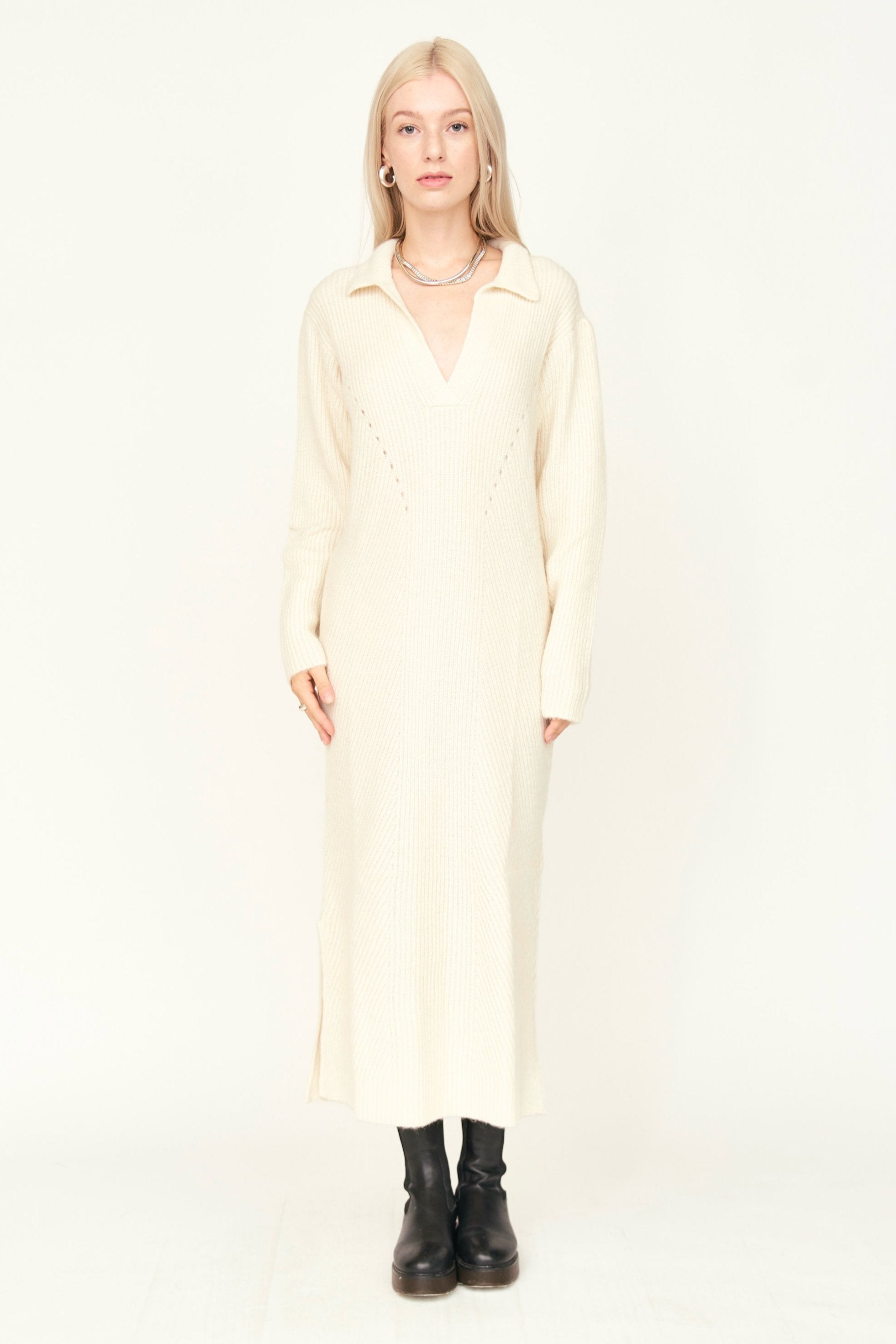 Sweater Dress in Ivory