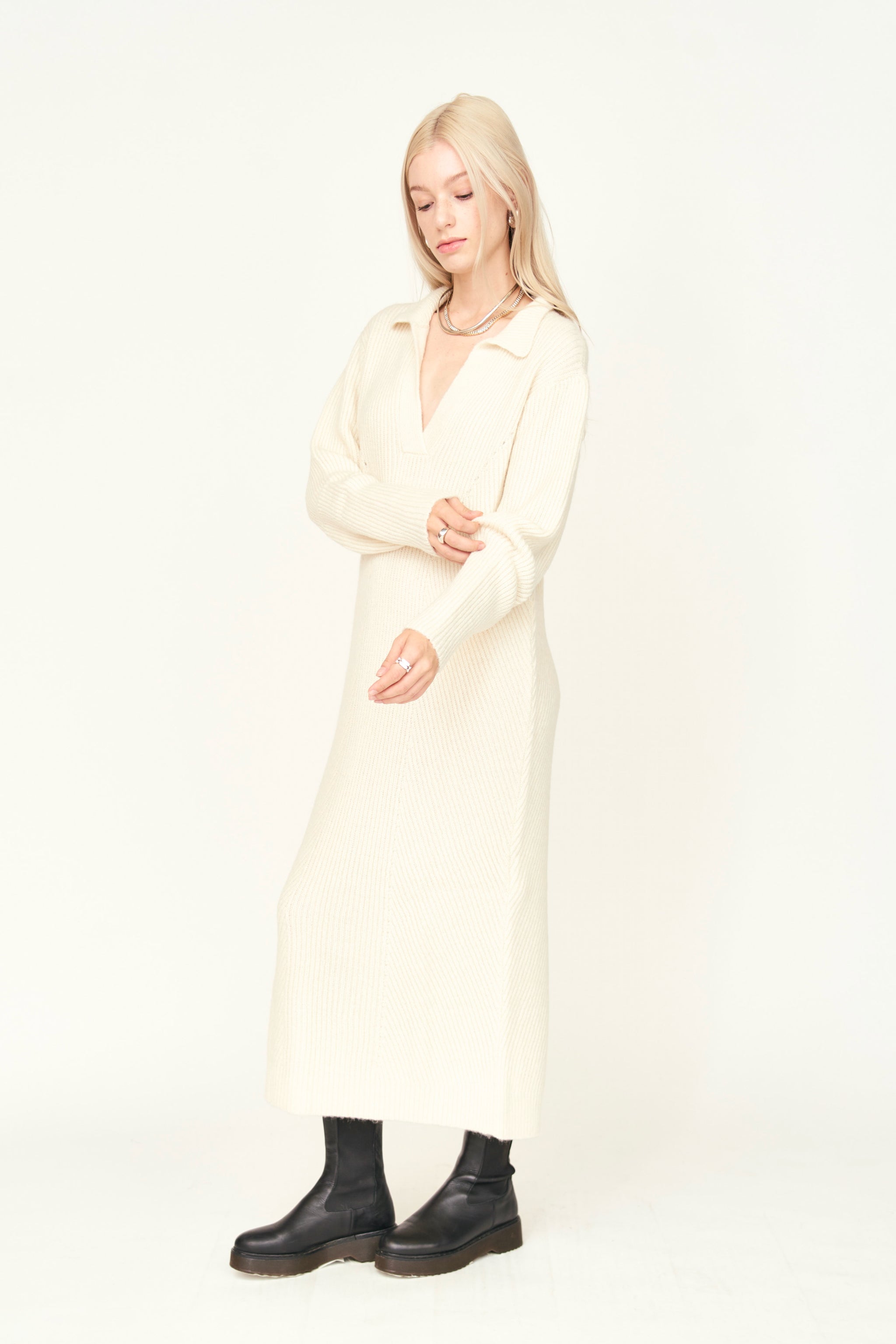 Sweater Dress in Ivory