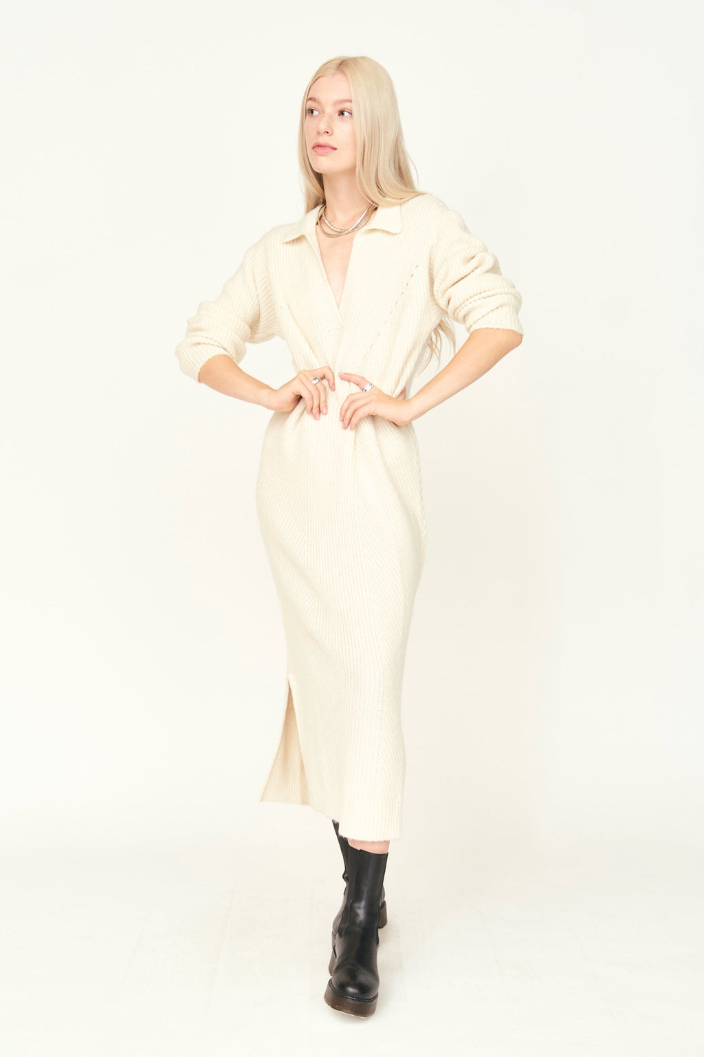 Sweater Dress in Ivory
