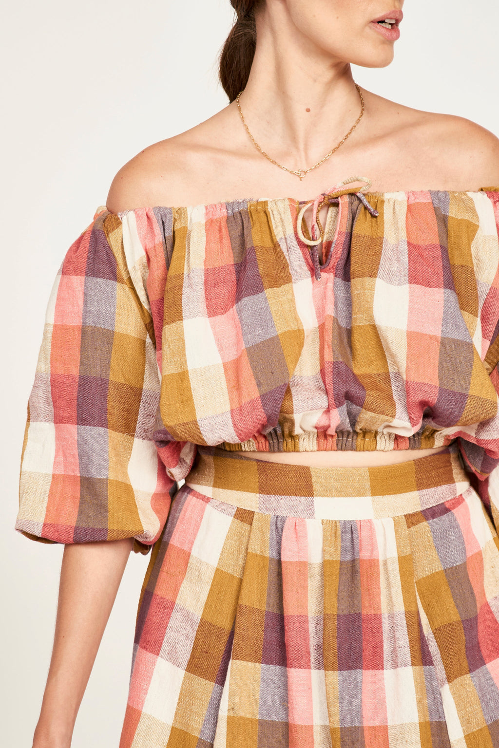 Skirt in Sunset Plaid