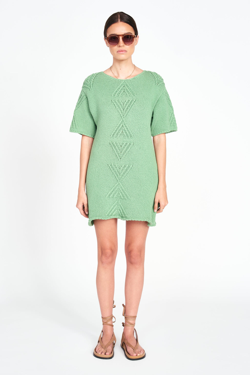 Dolman sleeve sweater mini dress