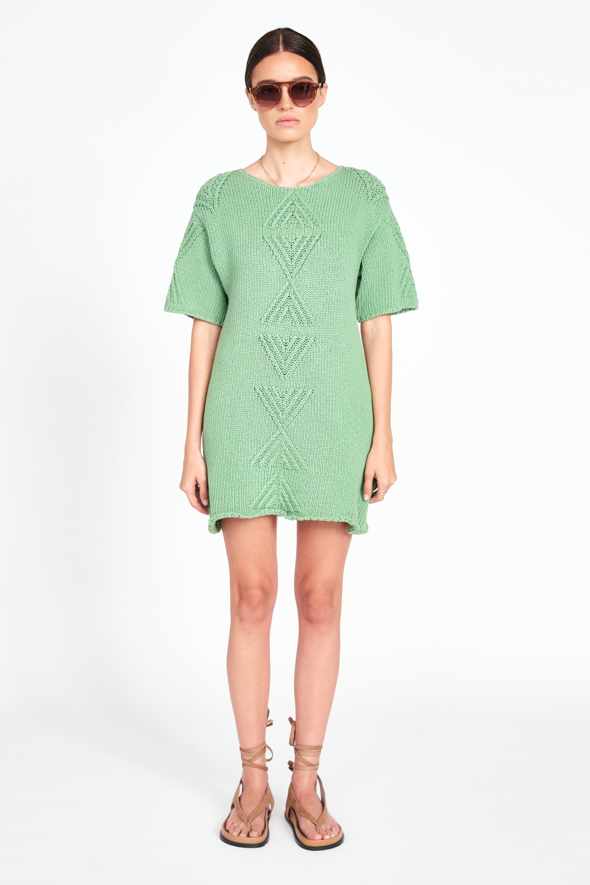 Dolman sleeve sweater mini dress