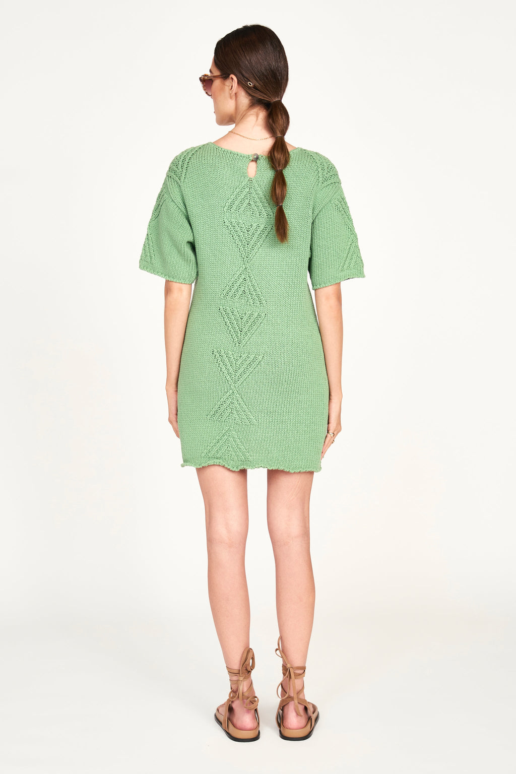 Dolman sleeve sweater mini dress