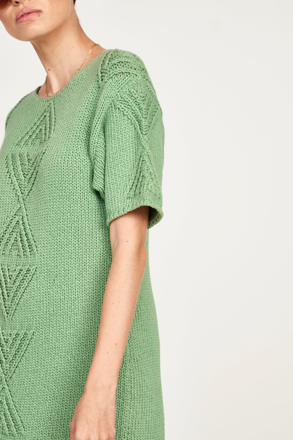 Dolman sleeve sweater mini dress
