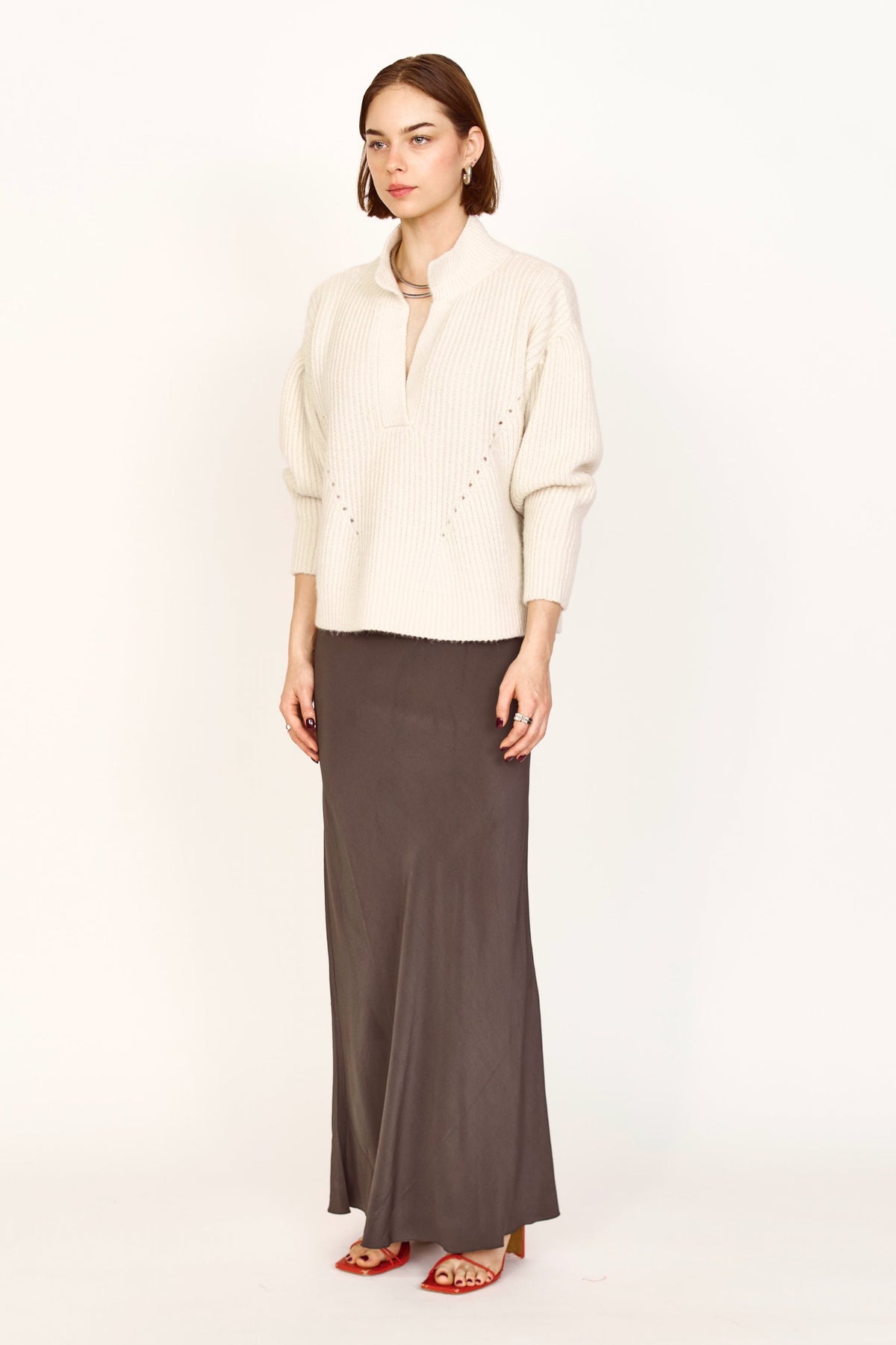 Skirt in Pewter