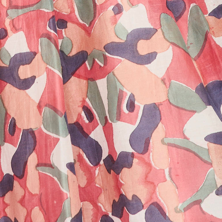 Ankle length caftan in V neckline