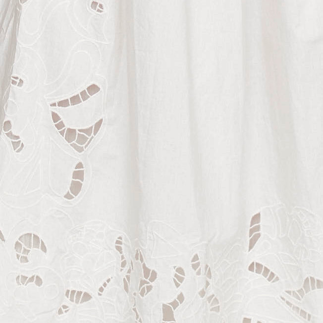 Cutwork Top in White