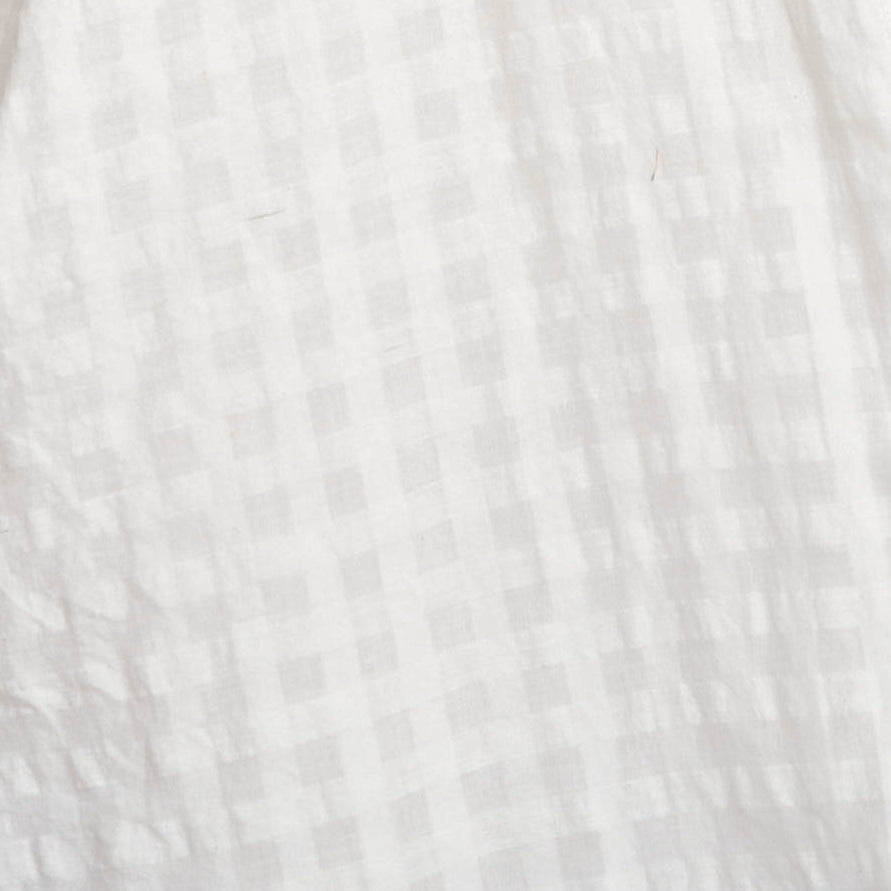 House Dress in White Boxweave