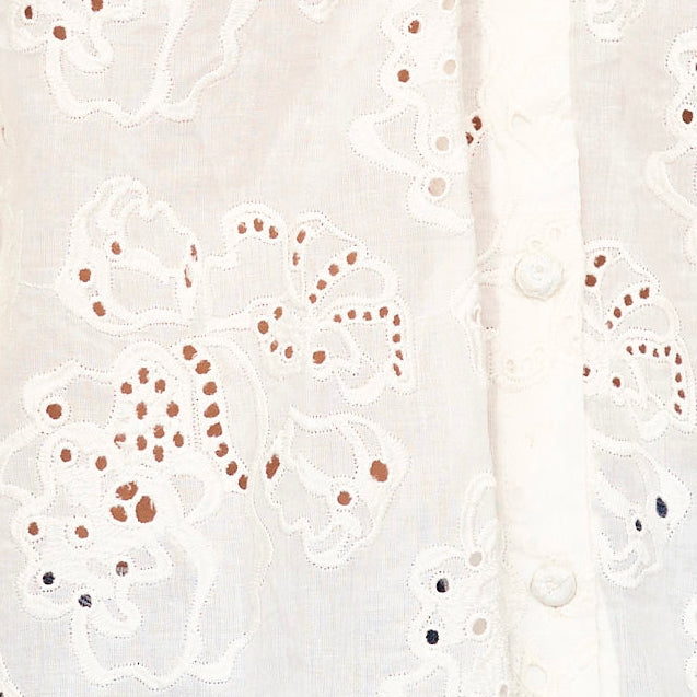 Top in White Eyelet